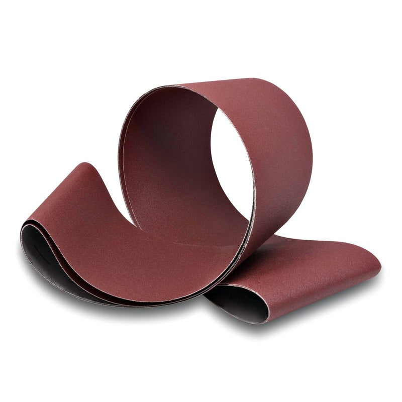 Red Label Abrasives أحزمة صنفرة متعددة الاستخدامات من أكسيد الألمنيوم 120 حبيبة 6 × 89 بوصة من ريد ليبل أبرسيفز للأعمال الخشبية، الجلد، المطاط، البلاستيك والأعمال المعدنية الخفيفة، ورق صنفرة آلة الحزام 2 عبوة - Image 2